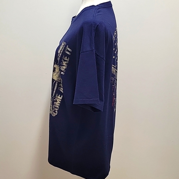 Hane's Comfort Soft Heavyweight 100% Cotton Graffic Gun T-Shirt Size XL - Picture 7 of 8